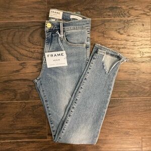 NEW-FRAME Le High Skinny Jeans- Ankle Detail- 25